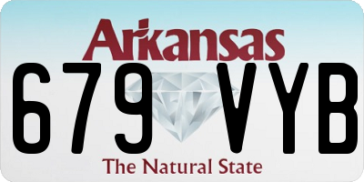 AR license plate 679VYB