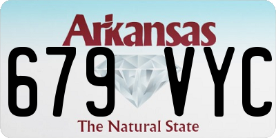 AR license plate 679VYC
