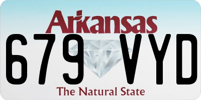 AR license plate 679VYD
