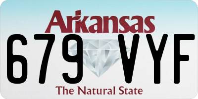 AR license plate 679VYF