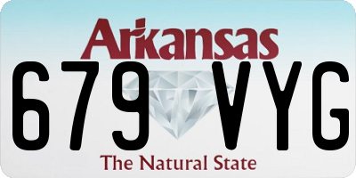 AR license plate 679VYG
