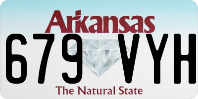 AR license plate 679VYH
