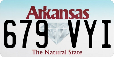 AR license plate 679VYI
