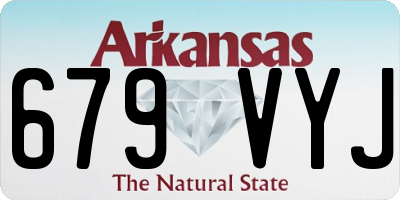 AR license plate 679VYJ