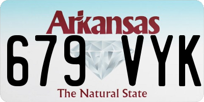 AR license plate 679VYK