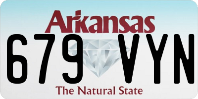 AR license plate 679VYN