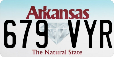 AR license plate 679VYR