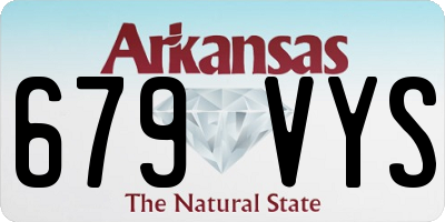 AR license plate 679VYS