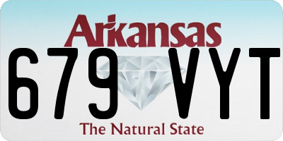 AR license plate 679VYT