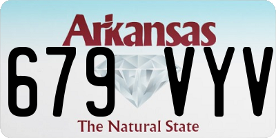AR license plate 679VYV