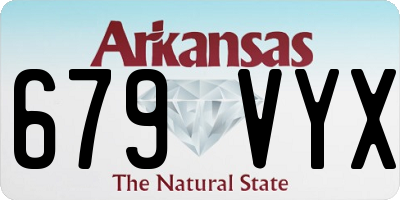 AR license plate 679VYX