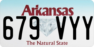 AR license plate 679VYY
