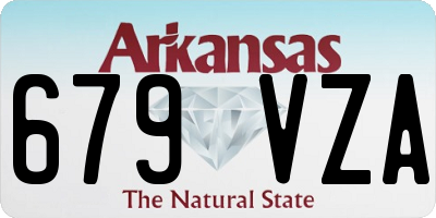 AR license plate 679VZA