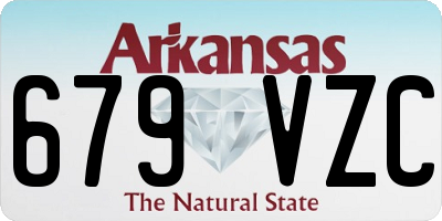 AR license plate 679VZC