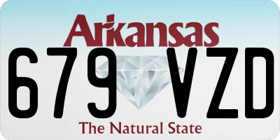 AR license plate 679VZD