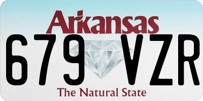 AR license plate 679VZR
