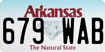 AR license plate 679WAB