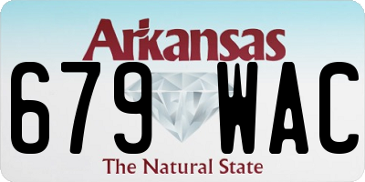 AR license plate 679WAC