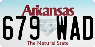 AR license plate 679WAD
