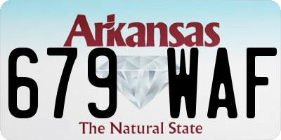 AR license plate 679WAF