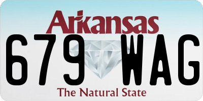 AR license plate 679WAG