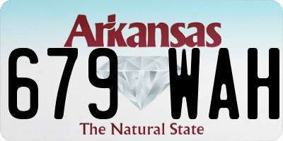 AR license plate 679WAH