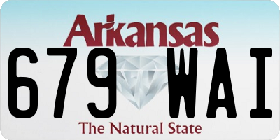 AR license plate 679WAI