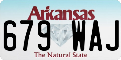 AR license plate 679WAJ