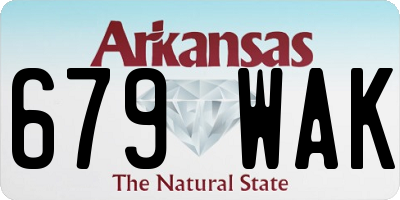 AR license plate 679WAK