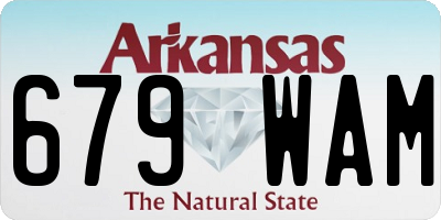AR license plate 679WAM