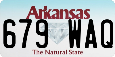 AR license plate 679WAQ