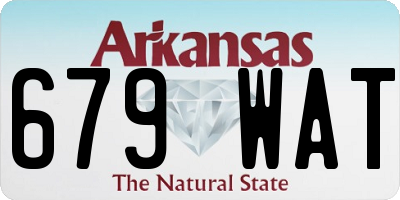 AR license plate 679WAT
