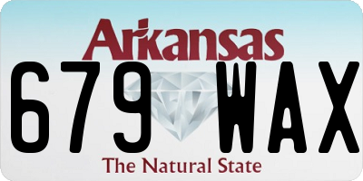AR license plate 679WAX