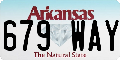 AR license plate 679WAY