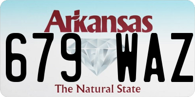 AR license plate 679WAZ
