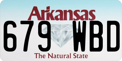AR license plate 679WBD