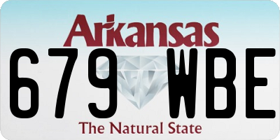 AR license plate 679WBE
