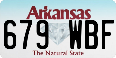 AR license plate 679WBF