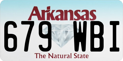 AR license plate 679WBI