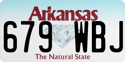 AR license plate 679WBJ