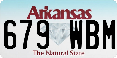 AR license plate 679WBM