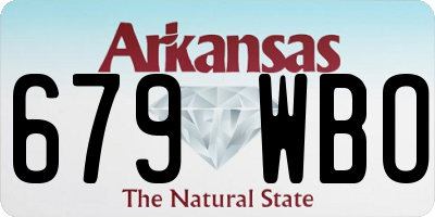 AR license plate 679WBO