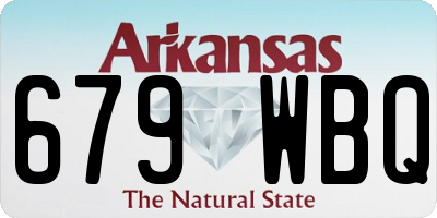 AR license plate 679WBQ