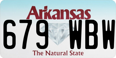 AR license plate 679WBW