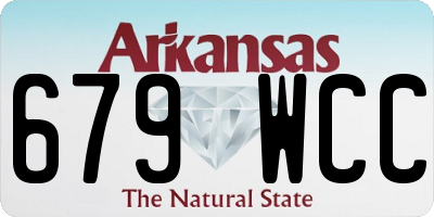 AR license plate 679WCC