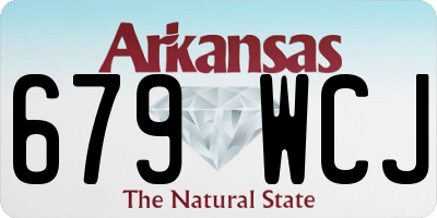 AR license plate 679WCJ