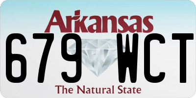 AR license plate 679WCT