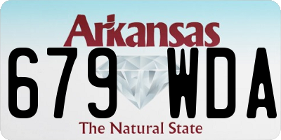 AR license plate 679WDA