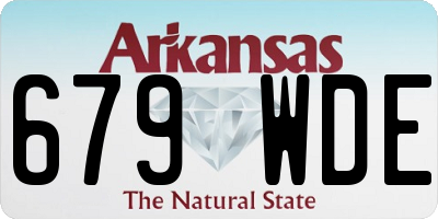 AR license plate 679WDE