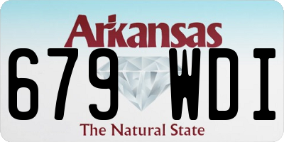 AR license plate 679WDI